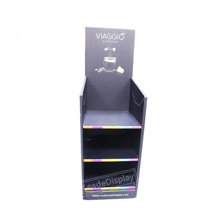 Coffee Floor Cardboard Pop Display Stands