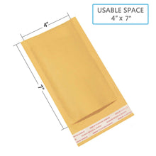 Wholesale Kraft Bubble Mailers Padded Envelopes Shipping Bags Self Seal Yellow - 500 Pack