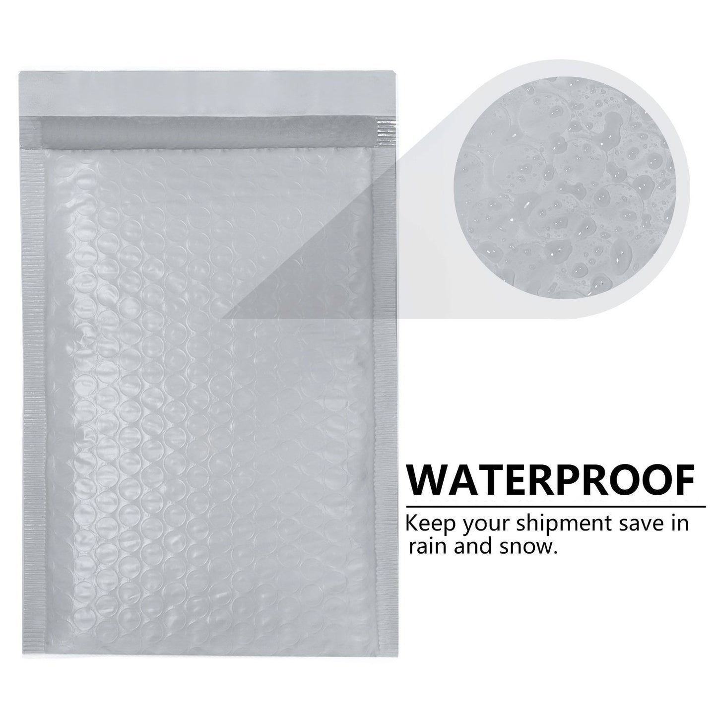 Wholesale Poly Bubble Mailers Padded Envelopes Shipping Bags Self Seal Grey - 500 Pack