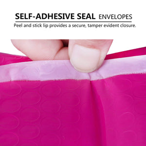 Wholesale Poly Bubble Mailers Padded Envelopes Shipping Bags Self Seal Pink - 500 Pack