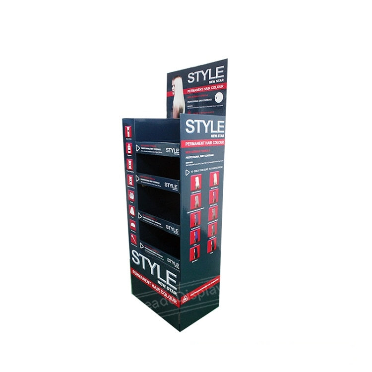 Hair Dyes Cardboard Pop Shelf Displays