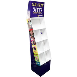 Magazine Floor Cardboard Pop Display Stands