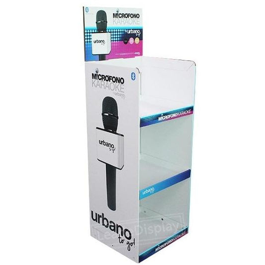 Microphone Cardboard Shelf Pop Displays