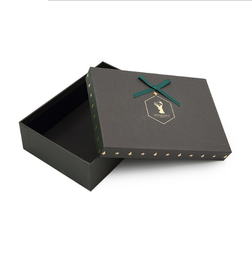 Black Gift Box With Gold Stamping Logo