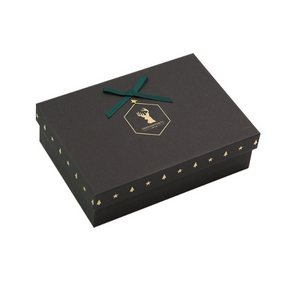 Black Gift Box With Gold Stamping Logo
