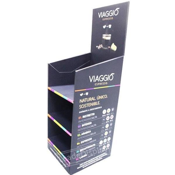 Coffee Floor Cardboard Pop Display Stands