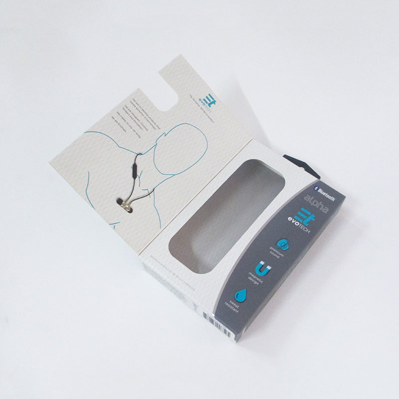 Custom Retail Earbud Head Phone Foldable Box Packaging