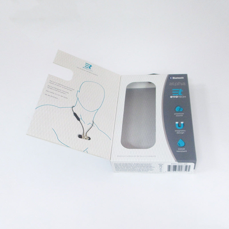 Custom Retail Earbud Head Phone Foldable Box Packaging